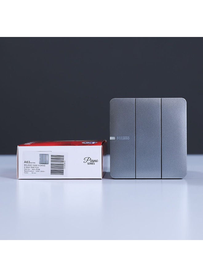 DANUBE HOME Danube Home - Milano 10A 3 Gang 2 Way Switch Sl Ps - Image 3