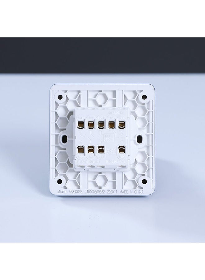 DANUBE HOME Danube Home - Milano 10A 3 Gang 2 Way Switch Sl Ps - Image 4
