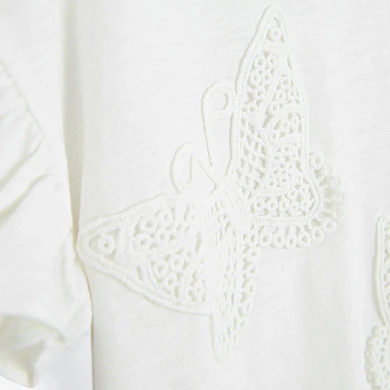 Cool Club WHITE COTTON BLOUSE S/S