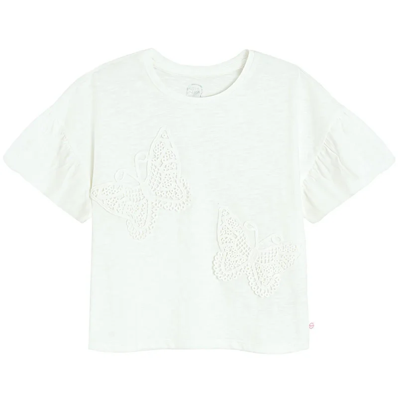 Cool Club WHITE COTTON BLOUSE S/S