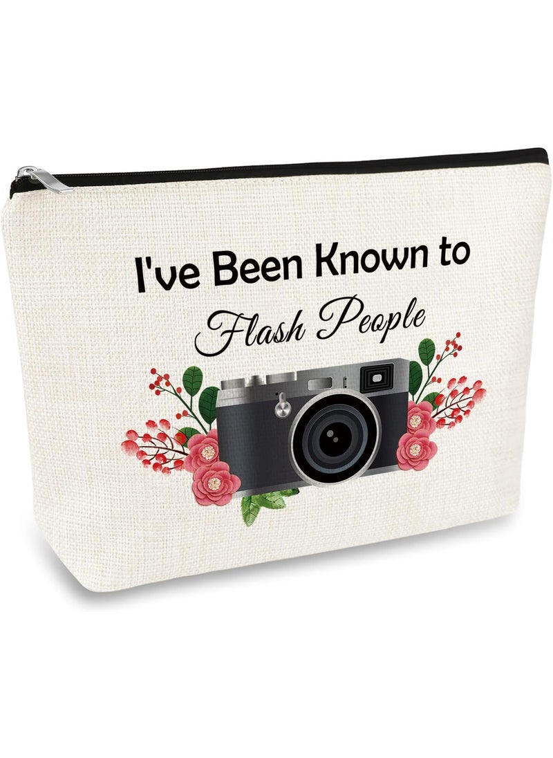 Mikela Photographer Gifts Funny Photography Gifts Makeup Cosmetic Bag Camera Photo Club Present for Photographers Camera Lover Christmas Birthday Present for Girls Women Photographer Photography Lover 