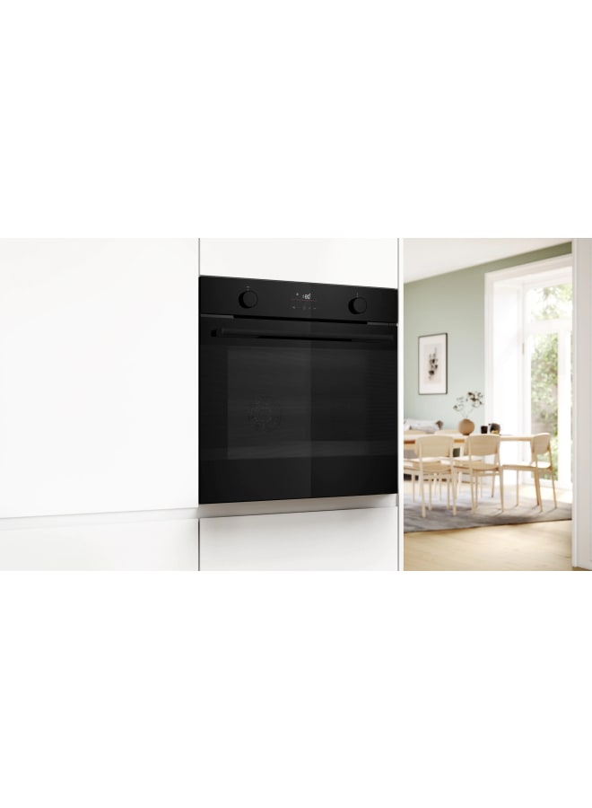 BOSCH Series 4 Built-in oven with added steam function 60 x 60 cm Black HUA736EA0T HUA736EA0T Black - Image 2