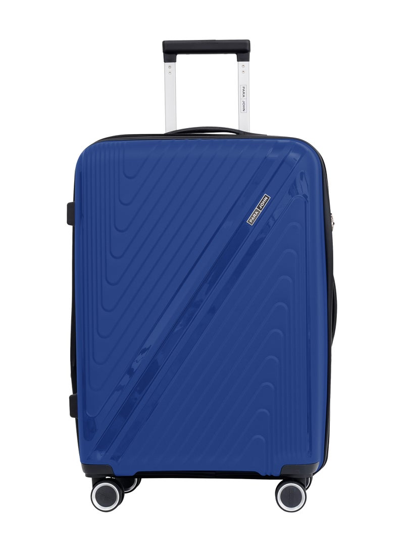 PARAJOHN PP Material 3-Piece Hardsided Luggage Set | 4-Wheel Spinner Trolley | Small (10kg), Medium (20kg), Large (30kg] Blue - Image 2