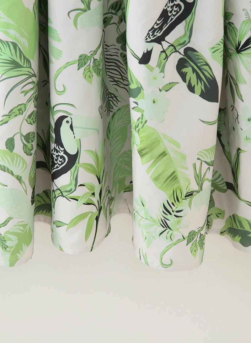 Shougu New Fashionable Casual Shirt Style Short Sleeved Printed Dress  - Image 4