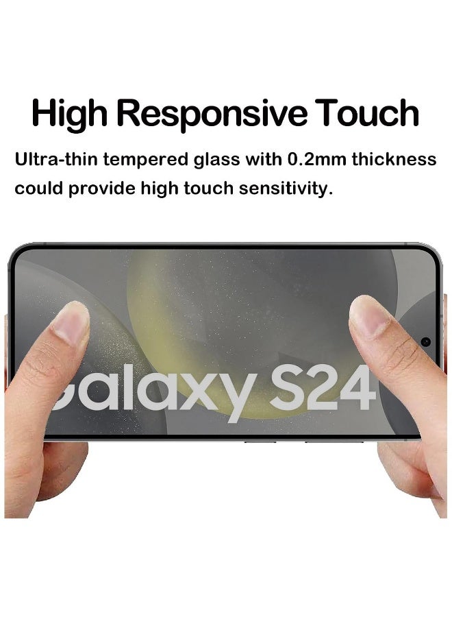 DUSALA Samsung Galaxy S24 Privacy Glass Screen Protector Anti-Spy Tempered Glass Film Scratch Resistant Bubble Free Glass Screen Protector - Image 3
