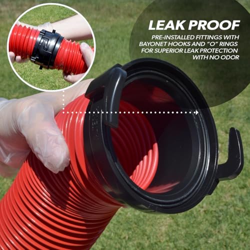 Valterra D04-0114 RV EZ Coupler Bayonet Sewer Kit with 10' Hose - Image 3
