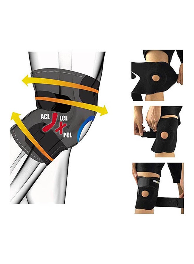SportQ Knee Support Open Knee Comfort With Adjustable Strap, Single Thick Breathable Neoprene Knee Cover - Image 2