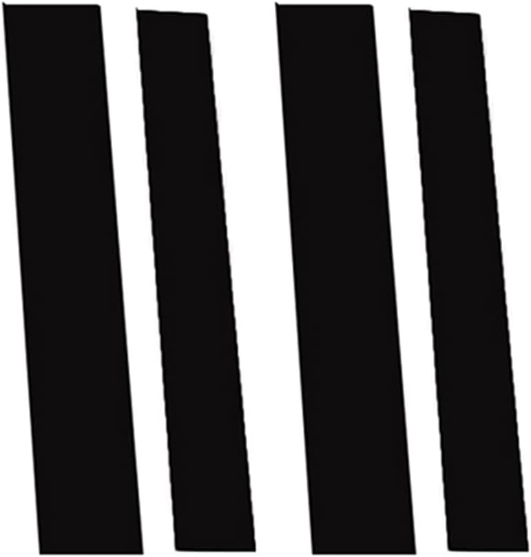 QASULER 4Pcs Car Door Window Pillar Trim Stickers - Image 1