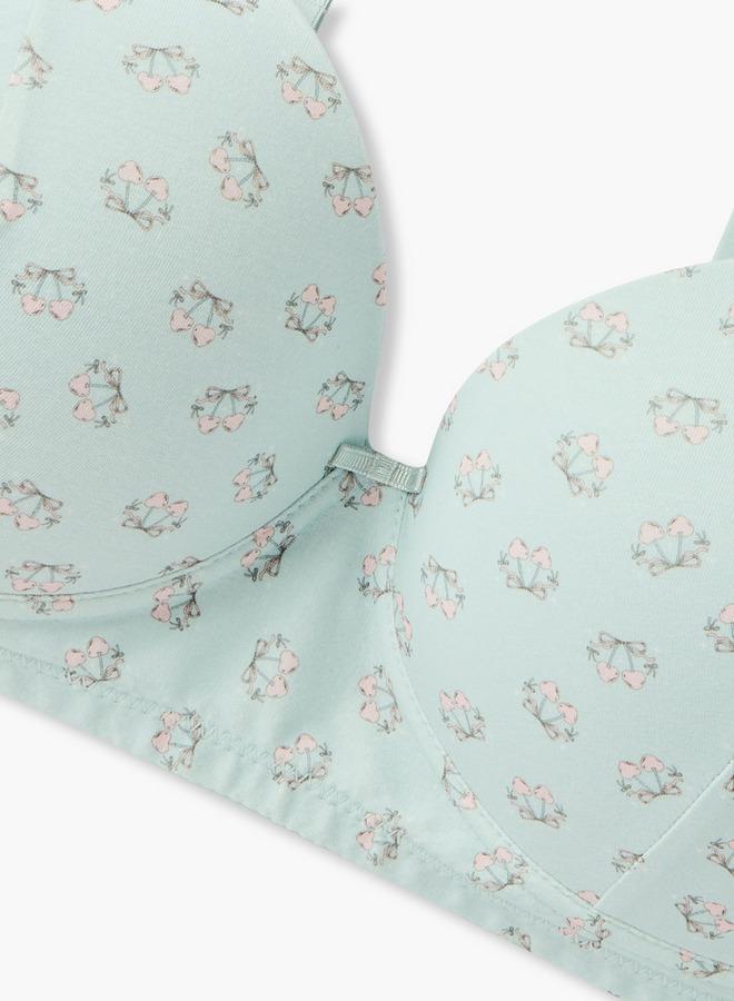 سبلاش فيڤ حمالة صدر بفتحة أمامية مطبوعة بدون أسلاك - Image 3