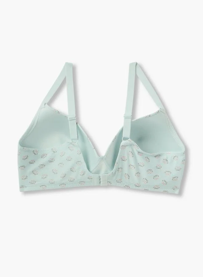 Splash FAV Printed Non Wired Plunge Bra