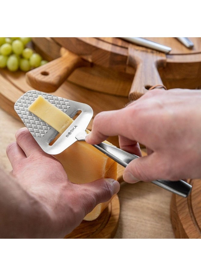 BOSKA BOSKA Monaco+ Premium Cheese Slicer - Award Winning Cheese Cutter for Block Cheese, Cheddar up to Parmesan - Quilted Pattern reduces Resistance - Non-stick and Ergonomic Handheld  - Image 2