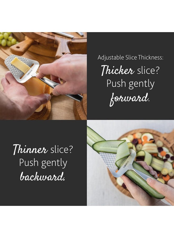 BOSKA BOSKA Monaco+ Premium Cheese Slicer - Award Winning Cheese Cutter for Block Cheese, Cheddar up to Parmesan - Quilted Pattern reduces Resistance - Non-stick and Ergonomic Handheld  - Image 4
