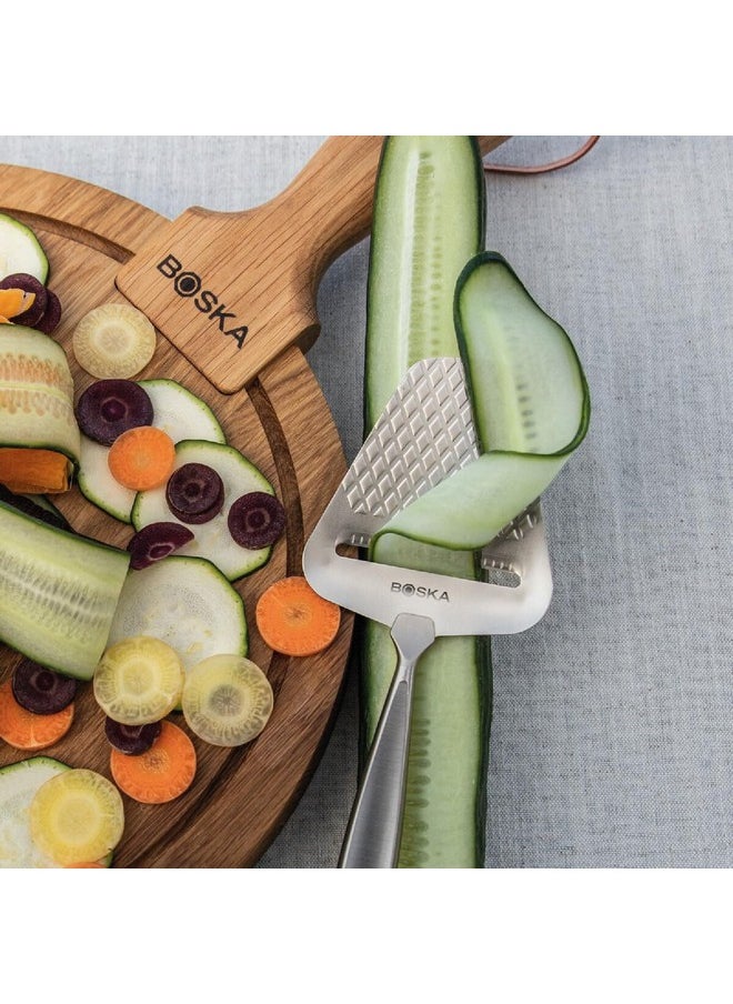 BOSKA BOSKA Monaco+ Premium Cheese Slicer - Award Winning Cheese Cutter for Block Cheese, Cheddar up to Parmesan - Quilted Pattern reduces Resistance - Non-stick and Ergonomic Handheld  - Image 5