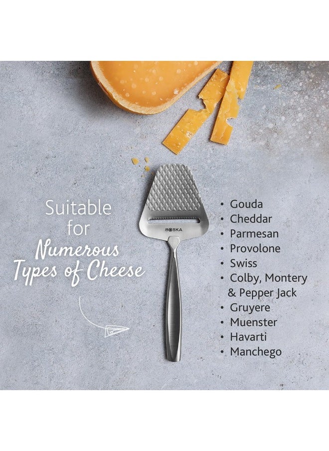 BOSKA BOSKA Monaco+ Premium Cheese Slicer - Award Winning Cheese Cutter for Block Cheese, Cheddar up to Parmesan - Quilted Pattern reduces Resistance - Non-stick and Ergonomic Handheld  - Image 3
