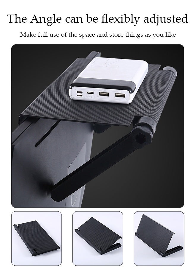DUNISO TV Top Shelf，Adjustable TV Screen Top Storage Stand，Screen Top Shelf，for Storing Set-top Boxes, Remote Controls, etc，36*16cm，Black - Image 4