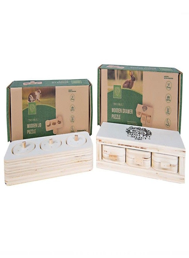 Small Pet Select- Wooden Lid & Drawer Puzzles Bundle - Image 1