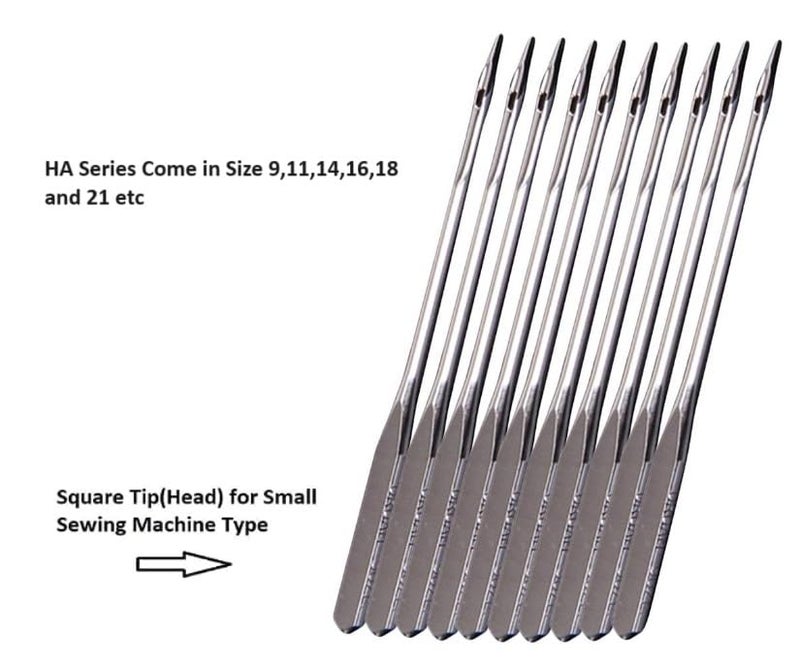 ZENITH Sewing Machine Needle Size HAx1 Needle Type One Side Flat Steel Finish Works with All Domestic Automatic Sewing Machines Pack Steel HA 91141618 21 60 Combo - Image 2