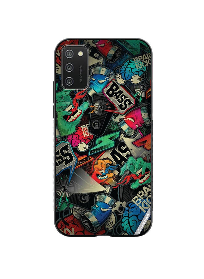 VR CREATIVE Protective Case Cover For Samsung Galaxy A02s Bass Design Multicolour - Image 1