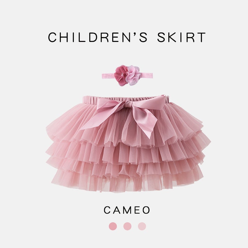 European American Toddler Skirt Set with Headband Cameo Brown (including hair band) 