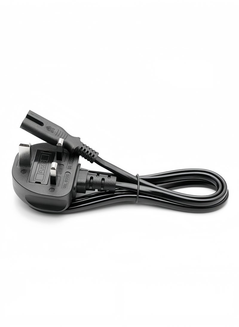 Generic 2-pin AC power cord, compatible with TV, printer, speaker, digital camera, etc., British standard power cord  - Image 2