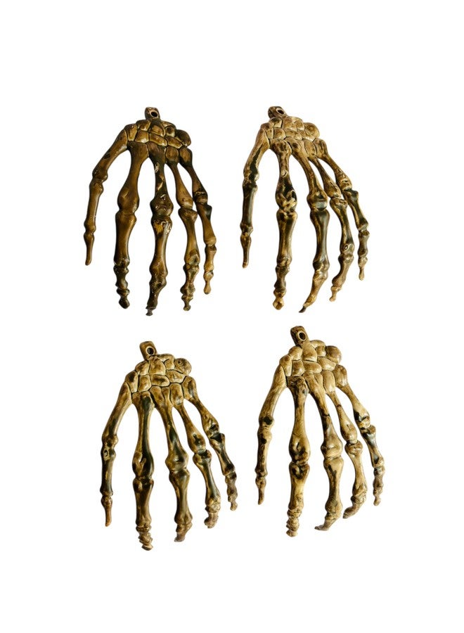 PartySanthe 12pcs Halloween Decorations Décor Skull Face Set Halloween Skull Decorations Skeleton Scary for Spooky Graveyard Haunted House Lawn Yard Decor Pack of 12pcs - Image 1