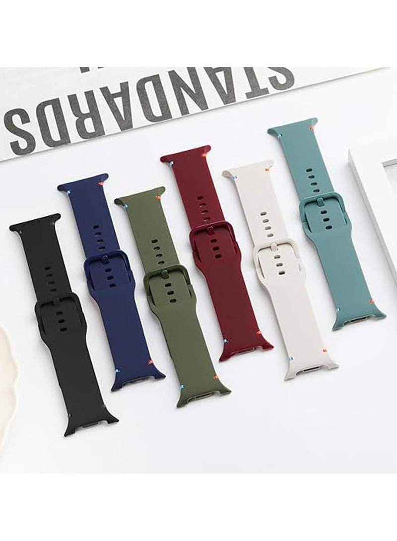 O Ozone Silicone Bands For Samsung Galaxy Watch 8 Band 40mm 44mm, Galaxy Watch 8 Classic Band 46mm, Waterproof Soft Wristband Sport Strap for Women Men- Green - Image 4