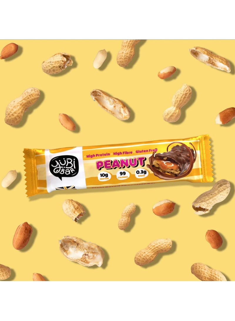 YuBi Bar YUBI VEGAN Protein Bars Peanut - 99 Calories High in Protein and Fiber Low in Sugar, Gluten and Dairy Free. Pack of 12 - Image 4