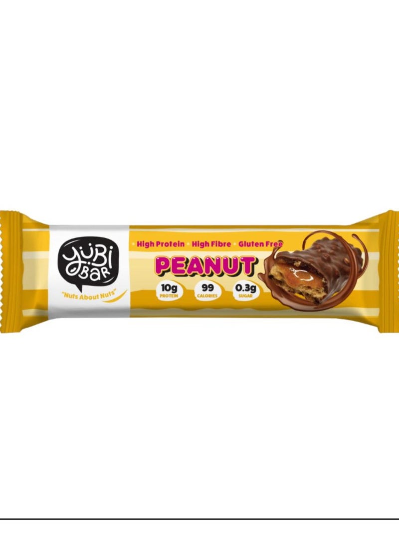 YuBi Bar YUBI VEGAN Protein Bars Peanut - 99 Calories High in Protein and Fiber Low in Sugar, Gluten and Dairy Free. Pack of 12 - Image 2