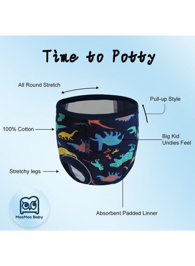 MooMoo Baby Training Underwear 10 Packs Absorbent Toddler Potty Training Pants for Boys Cotton Big Size 8T - Image 3