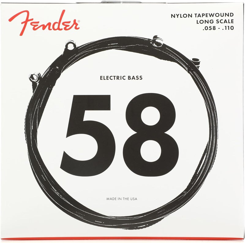 FENDER أوتار باص فندر 9120 نايلون مغلفة شريطياً طول طويل 9120M 058110 - Image 1