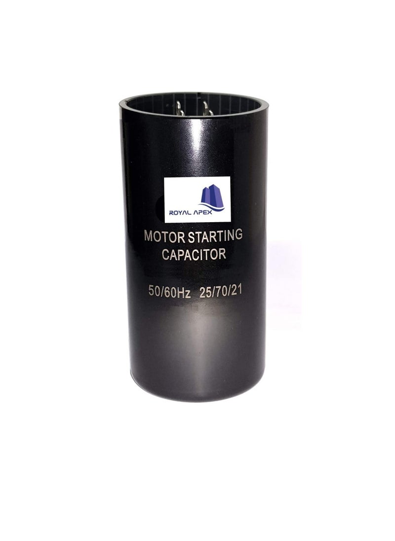 Generic High Quality 2 Pin Cylinder Shaped Motor Starting Capacitor Black (216-259 MFD (216-259µF))  - Image 1