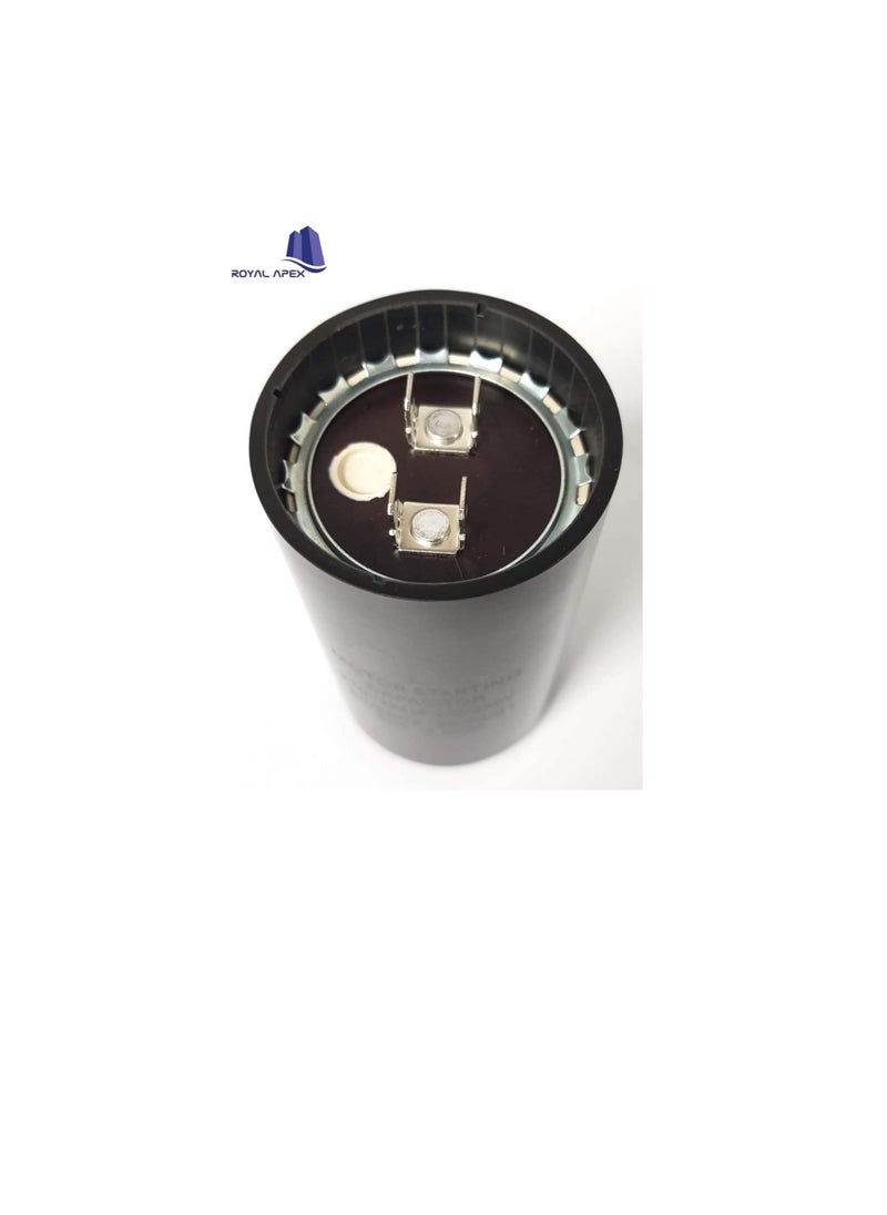 Generic High Quality 2 Pin Cylinder Shaped Motor Starting Capacitor Black (216-259 MFD (216-259µF))  - Image 3