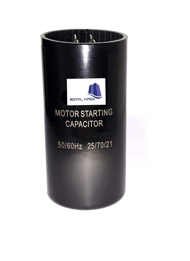 Generic High Quality 2 Pin Cylinder Shaped Motor Starting Capacitor Black (216-259 MFD (216-259µF))  - Image 2