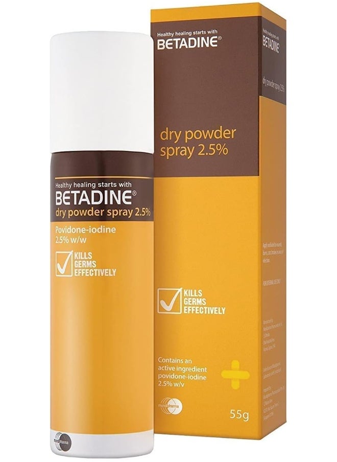 BETADINE Dry Powder Spray 55G  - Image 1