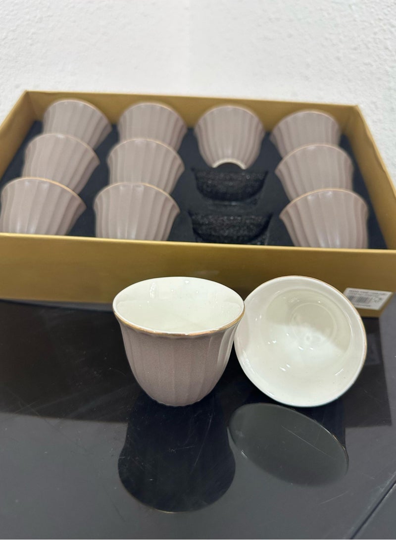 Porcelain Coffee Cup 12 Pcs set  - Image 1
