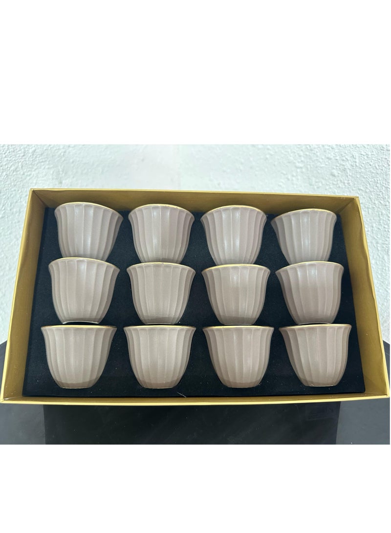 Porcelain Coffee Cup 12 Pcs set  - Image 2