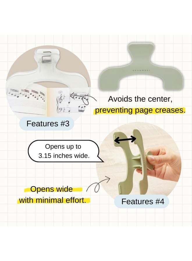 SUNSTAR Sun-Star Versatile Crown Page Holder Clip - Ideal for Notebooks, Textbooks, Sheet Music and Maps, Night Forest S3623351 (Authentic Hologram for US and EU Only) 4.7 x 3.0 x 1.6 inches - Image 5