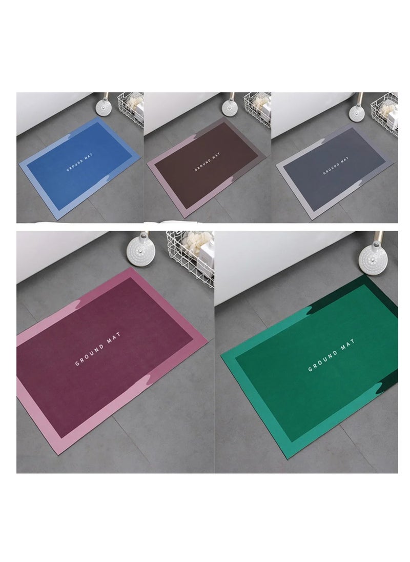 Spaceshoop Ultra Thin Super Absorbent - Quick Dry Bath Mat - Stylish Non-Slip Design - Machine Washable and Durable for Your Bathroom - Non-Slip Bath Mats - Modern and Beautiful Mat  - Image 2