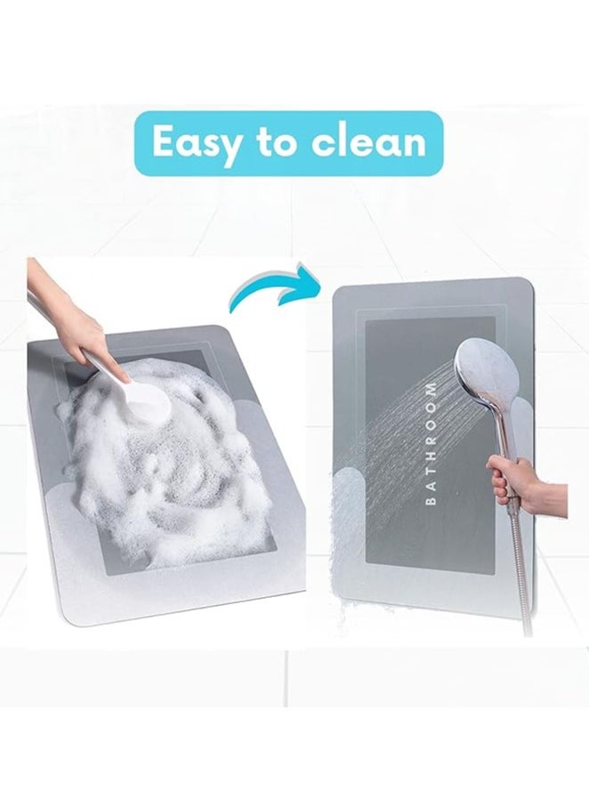 Spaceshoop Ultra Thin Super Absorbent - Quick Dry Bath Mat - Stylish Non-Slip Design - Machine Washable and Durable for Your Bathroom - Non-Slip Bath Mats - Modern and Beautiful Mat  - Image 5