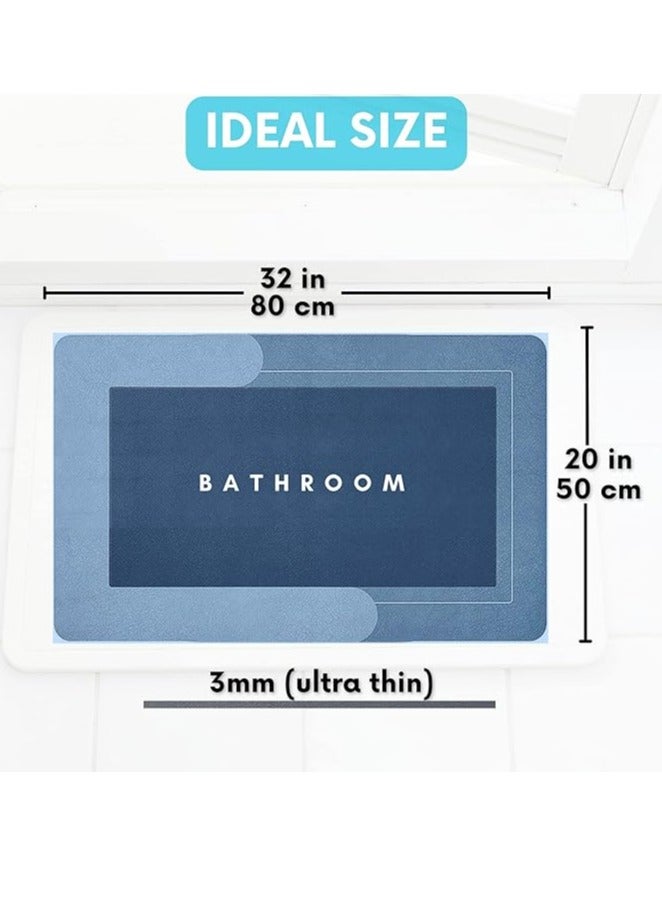 Ultra Thin Super Absorbent - Quick Dry Bath Mat - Stylish Non-Slip Design - Machine Washable and Durable for Your Bathroom - Non-Slip Bath Mats - Modern and Beautiful Mat