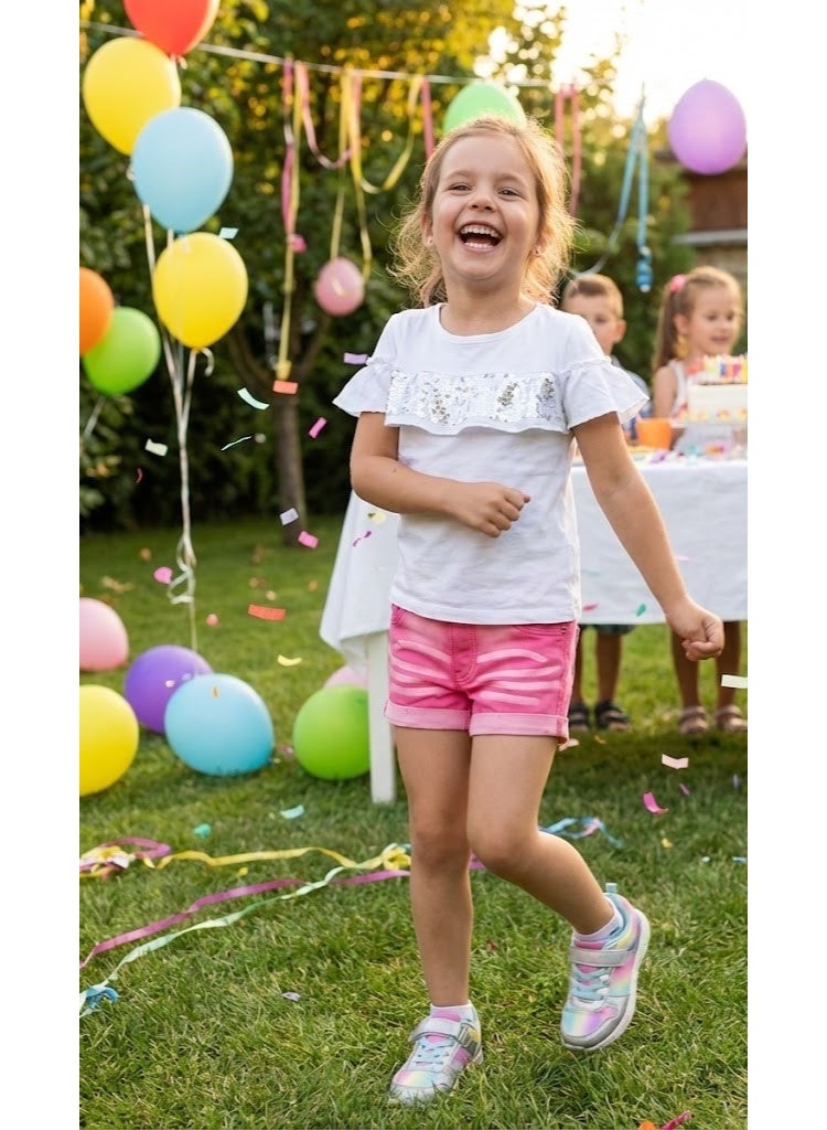 Tvmania تي في مانيا جينز قصير بنات قطن - Image 4