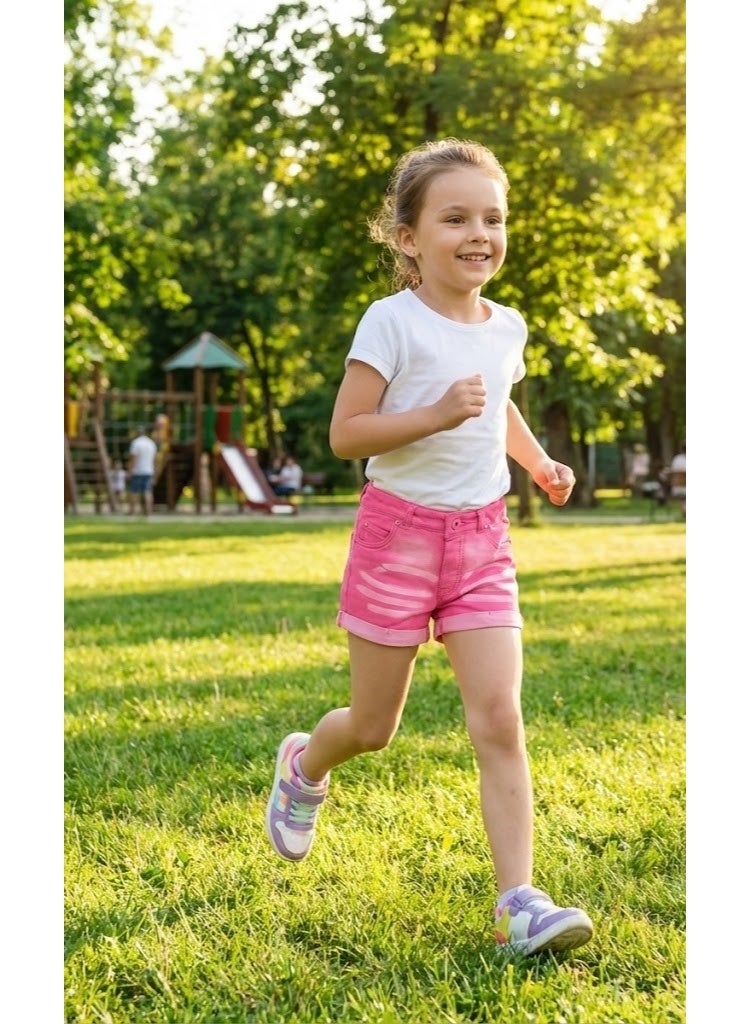 Tvmania تي في مانيا جينز قصير بنات قطن - Image 3