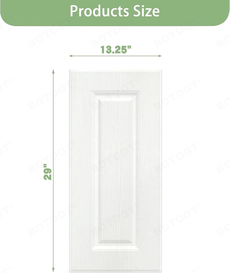 BOTOOT Built-in Cabinet Doors - Cabinet Doors for Kitchen, Living Room, Bedroom, Bathroom - 29 Inch High (White Texture, 13.25 Inch Wide) - Image 3