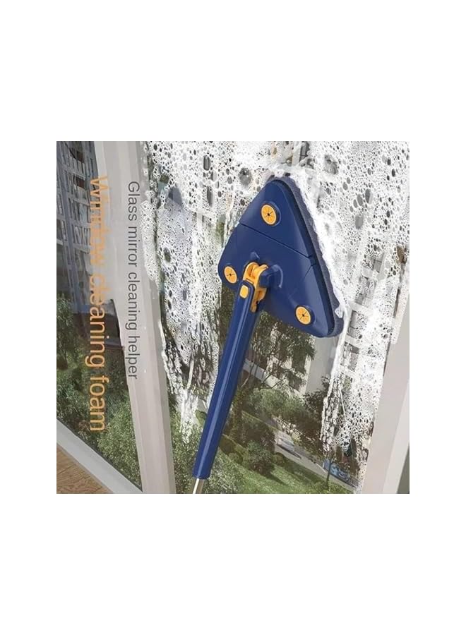 PROMASS 360° Rotatable Triangle Mops for Floor Cleaning,Push-Pull Automatic Self Squeezing Mop,Microfiber Dust Flat Cleaning Kitchen Mops for Floor Wall Window Car Cleaning - Image 4