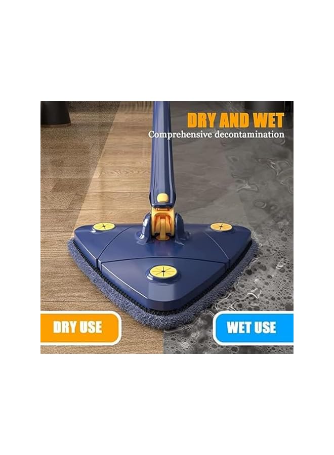 PROMASS 360° Rotatable Triangle Mops for Floor Cleaning,Push-Pull Automatic Self Squeezing Mop,Microfiber Dust Flat Cleaning Kitchen Mops for Floor Wall Window Car Cleaning - Image 5