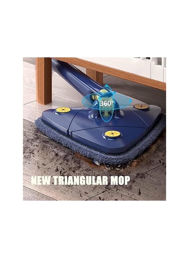 PROMASS 360° Rotatable Triangle Mops for Floor Cleaning,Push-Pull Automatic Self Squeezing Mop,Microfiber Dust Flat Cleaning Kitchen Mops for Floor Wall Window Car Cleaning - Image 3