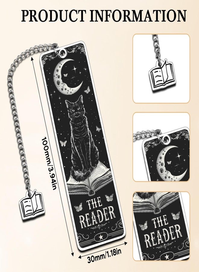 Delujouberst Wicked Easter Bookmarks Cat Lover Gifts for Women Valentine's Day Gift for Him Her Black Cat Lovers Wicked Bookmarks Book Accessories for Reading Women Top Gifts Idea for Readers Cat Mom Dad - Image 3
