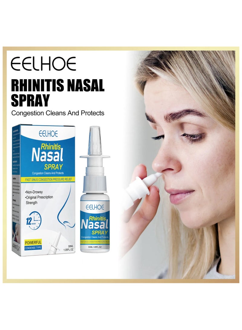 EELHOE Nose Spray Chronic Sinusitis Nasal Drops Nose Health Care Relieve Nasal Congestion For Kids And Adults 30ml safety - Image 1