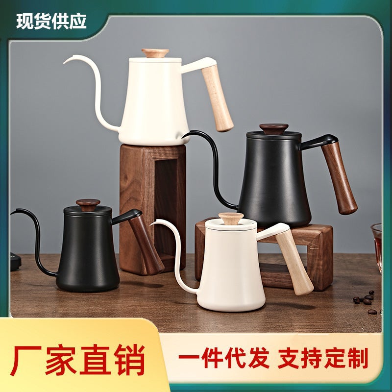 Hand Coffee Pot Household Hanging Ear Swan Neck Pot Coffee Hand Pot 304 Stainless Steel Long Mouth Pot Thin Mouth Pot 600 - Image 2