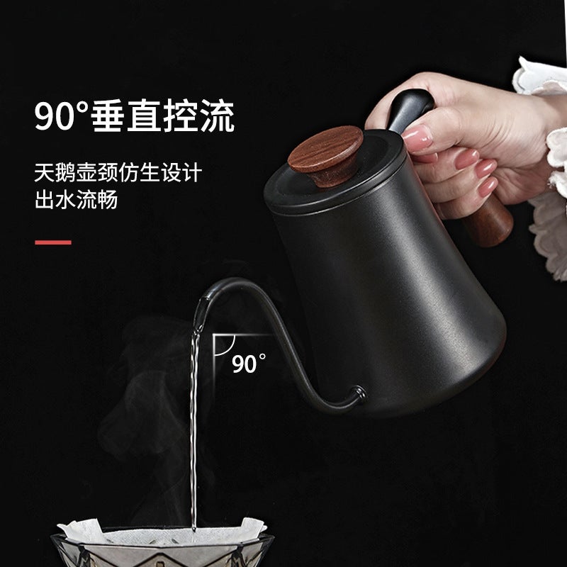 Hand Coffee Pot Household Hanging Ear Swan Neck Pot Coffee Hand Pot 304 Stainless Steel Long Mouth Pot Thin Mouth Pot 600 - Image 5